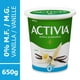 Activia Yogourt probiotique, sans matières grasses, saveur vanille 650 GR yogourt – image 7 sur 9