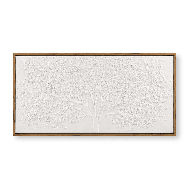 Bouclair Art Encadré Arbre Blanc 23.6 X 11.8 Po (60 X 30 cm) - Walmart.ca
