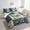 Dark Blue White, variant on YST Whale 7 Pcs Comforter Set Full,Retro Nautical Theme Bedding Set,Marine Life Bed in a Bag,Colorful 3D Whales Patchwork Bed Set,Coastal Sea Animals Flat Fitted Sheet Ocean Park Theme