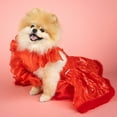 thumbnail image 6 of Doggy Parton, Dog and Cat Clothes, Evening Star Pet Gown, Red, Small, 6 of 15