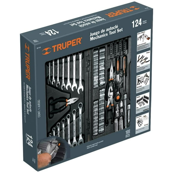 Set de Herramientas Truper 124 Piezas Mod. SET-124