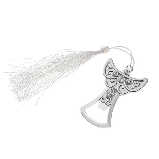 Unique Angel Design Bottle Opener Keyring Keychain Decor Novelty Wedding Return Gift for Guests Wedding Favors