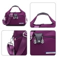 thumbnail image 3 of Women's waterproof nylon crossbody bag, multi bag shoulder bag, travel bag, and handbag-purple, 3 of 5