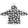 thumbnail image 7 of Halloween Ghost Army Pattern Blanket Hoodies for Kids 6-13YR Oversize Wearable Blanket Hoodies for Boys Girls Teens, 7 of 7