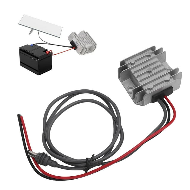 Cable De Alimentación Elevador, Salida Máxima De 100 W Convertidor Elevador Cable De Alimentación Carcasa De aleación De Aluminio IP68 9-28 V Entrada 12 V 24 V A 30 V 3,5 A