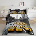 thumbnail image 2 of Homewish Teens Yellow Car Full Size Comforter Sets 3-Piece,Car Theme Bedding Comforter Set,Black Grey Yellow Lightweight Bedding Sets,Microfiber Bedroom Decor,Reversible, 2 of 8