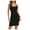 Black, variant on JIANJIA Casual Dresses For Women Fashionable Comfortable V Neck Suspender Slim Fit Dress Sportwear