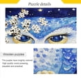 thumbnail image 2 of WOBOGO Blue Starry Owl Puzzle Challenge 500 Piece Jigsaw Suitable for Game Night Finished Size 20.5 x 14.9in, 2 of 9