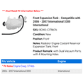 thumbnail image 2 of Front Expansion Tank - Compatible with 2006 - 2007 International 3300 International, 2 of 2