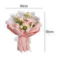 thumbnail image 4 of Ramo de flores de Ganchillo Macarena Rosa decoraciones para el hogar, 4 of 8