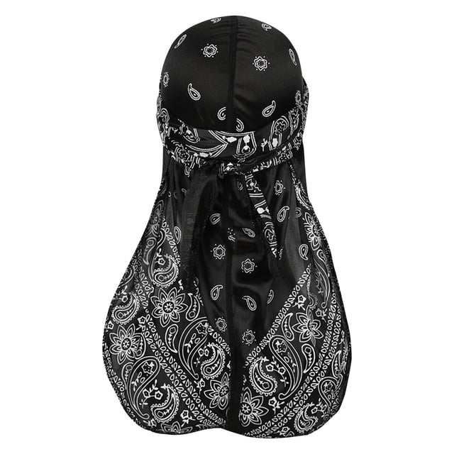 COM1950s Bandeau & Foulards, Simulation Mâle et Femelle Soie Amoeba Longue Queue Foulard Pirate