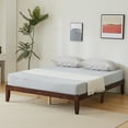 thumbnail image 3 of Ktaxon 12" Deluxe Wood Platform Bed Frame, Queen Bed Frame, Mattress Foundation, Antique Espresso Finish, Queen, 3 of 7