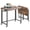 Rustic & Brown, variant on Folding Desk for Small Spaces,Mobile Portable Rolling Laptop PC Table on Wheels,Foldable Computer Desk for Home Office,Bedroom,Dorm,Space Saving