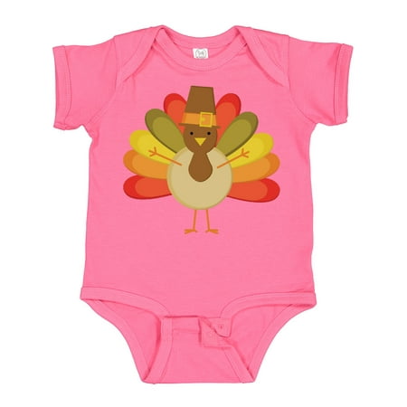 

Inktastic Thanksgiving Pilgrim Turkey Holiday Gift Baby Boy or Baby Girl Bodysuit