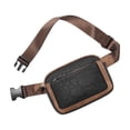 thumbnail image 2 of Leather Sling Bag Adjustable Crossbody Chest Bag For Men Women Shoulder Pack With Multi Pockets For Outdoor Travel Brown, 2 of 6