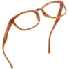 LifeArt Blue Light Blocking Glasses, Anti Eyestrain, Computer Reading Glasses, Gaming Glasses, TV Glasses for Women Men, Anti Glare (Orange, No Magnification)