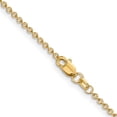thumbnail image 4 of 14K Yellow Gold 1.6mm Round Open Link Cable Chain (24 X 1.6) Made In South Africa pen215-24, 4 of 5