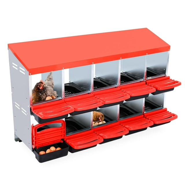 Cherish Roll Away Chicken Nesting Boxes – Durable Chicken Laying Boxes for Safe, Clean Egg Collection