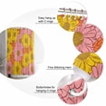 thumbnail image 7 of Shower Curtains Floral Bath Curtain Yellow Pink Orange Waterproof Bathroom Shower Curtain Set with Hooks Decoration 72 x 84 Inches, 7 of 7