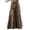 Coffee, variant on Joernso Vintage Trousers Skirt Ankle-length Sliced Craft Women Wide Leg Pants Layered Skirt for Outdoor