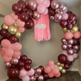 thumbnail image 7 of Retro Pink Rose Balloon Garland Kit Burgundy Rose Gold Metallic Balloon Arch Pearl Dusty Pink Party Balloons for Bridal Baby Shower Birthday Wedding Party Decoration Supplies, 7 of 7