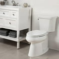 thumbnail image 3 of Bemis 600E4000 Siège de Toilette Rond en Bois Émaillé, Blanc, 3 of 8