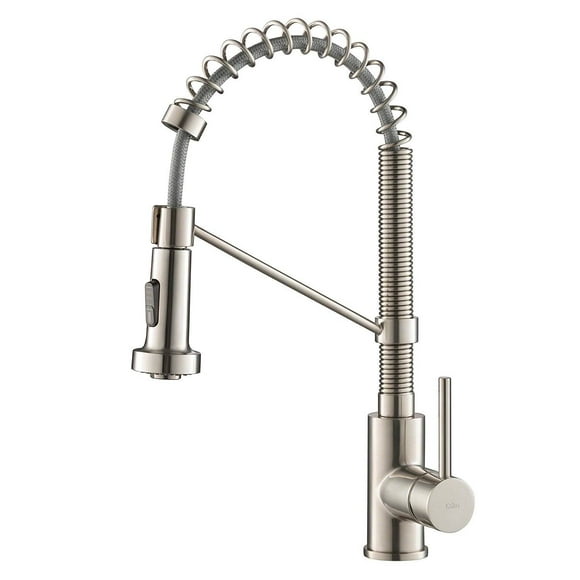 Kraus Bolden 18" Commercial Single Handle Kitchen Faucet w/ Pull Down Sprayhead