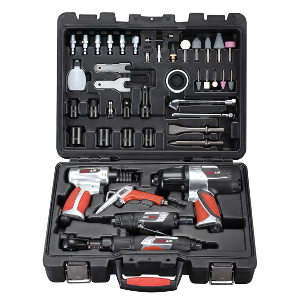 Professional Air Tools & Accessory Kit 44 PC
