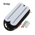 thumbnail image 4 of stanreset Pont à Double Rail avec 4 Fils Remplacement de Basses Humbucker Mandolin Réduction de Bruit Accessoires Musicaux Pont Blanc, 4 of 6