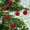 thumbnail image 4 of Christmas Decorations 6 Piece 3.15inch Velvet Christmas Balls Shatterproof,Flocked ReusableChristmas Tree Ball Ornaments Set Hanging Baubles Decorations for Xmas Tree,Wreath, 4 of 6