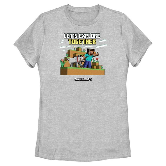 Womens Minecraft Explore Together T Shirt