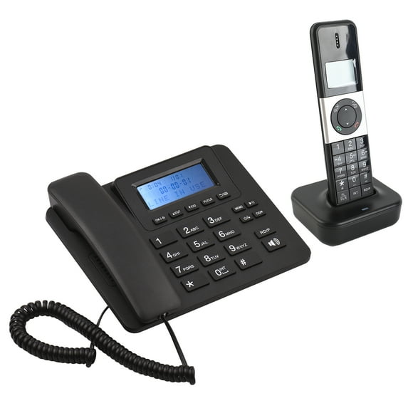 Speakerphone Corded Cordless Phone For Home 50 Incoming 14 Outgoing Memories Corded Cordless Phone System