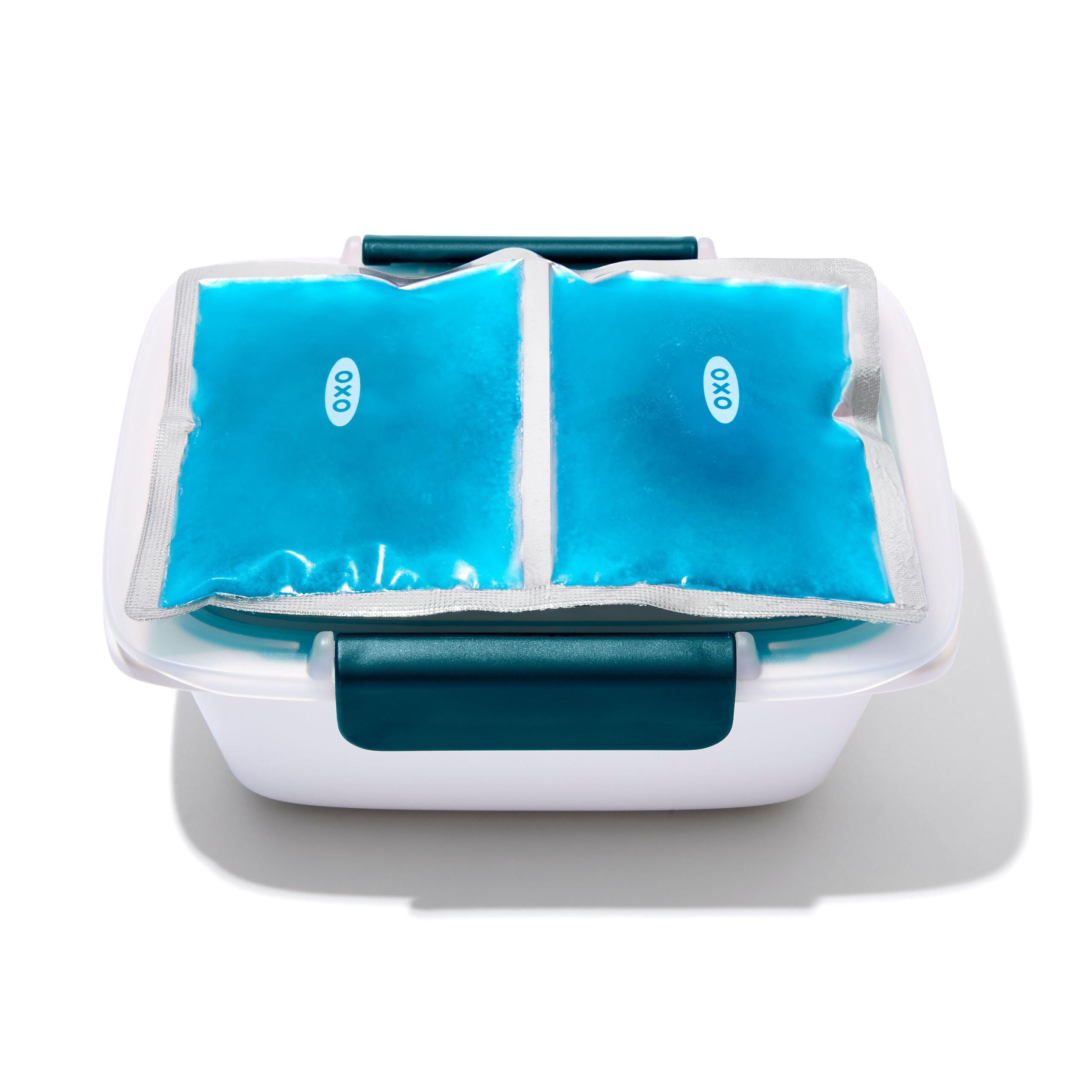 OXO Prep & Go 2-Pack Lunch Prep Ice Pack Set, Reusable Freezer Packs for Lunch Boxes, Meal Prep Bags and Coolers, Blue