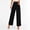 Black, variant on LEBONYARD Khaki Pants for Women,Women's Fashionable High Waisted Business Casual Work Straight Leg Wide Leg Suit Pants with Pockets Brown S