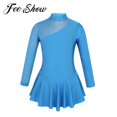 thumbnail image 2 of Kids Girls Gymnastics Leotard Ballet Dance Costume Children Ice Skating Dress Rhythmic Sequins Shiny Contemporary Lyrical Dress8 Gong Bohan LED, 2 of 2
