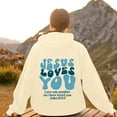 thumbnail image 6 of Christian Hoodies for Women 2025 Jesus Loves You Y2K Graphic Hoodie with Pockets Hooded Sweatshirt Women Pullover, 6 of 8