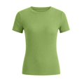 thumbnail image 4 of CFXNMZGR Toddler Tee T Shirt Fashion Casual Crewneck Short Sleeve Tops Tee for Girls (Light Green,7-8 Years), 4 of 5