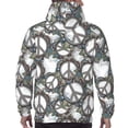 thumbnail image 5 of Hoodies for Men - cool grey peace sign Long Sleeve Comfrt Men'S Fashion Hoodies & Sweatshirts, Sweatshirts for Men Hoodies Pullover Clothing Clothes with Pouch, 5 of 7
