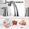 thumbnail image 5 of Accreate 8 Inch Bathroom Faucets for Sink 3 Hole with Pop up Drain and cUPC Lead-Free Hose, 5 of 7