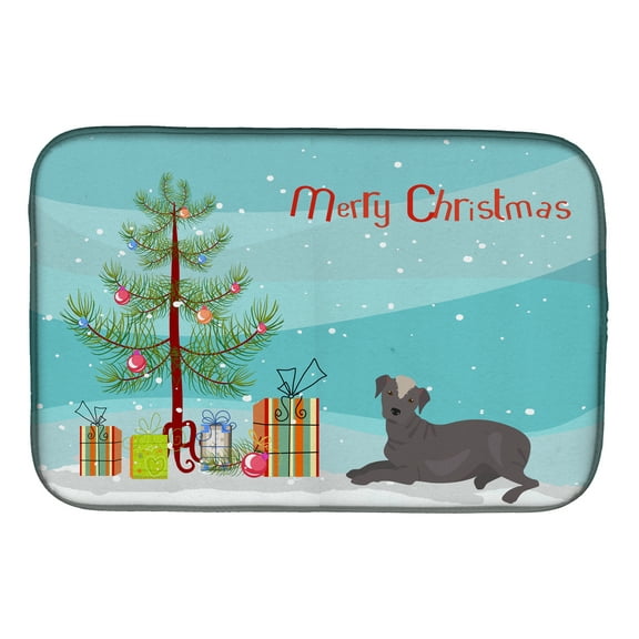 Ecuadorian Hairless Dog Christmas Tree Dish Drying Mat