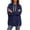 06-Navy, variant on Yutgune Cute Hoodies Oversized Hoodie Women Side Split Pocket Long Sleeve Hooded Sweatshirt Women