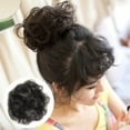 thumbnail image 2 of Extension de Chignon pour Femmes Ondulé Bouclé Perruque de Mariage Élastique pour Mariée, 2 of 7
