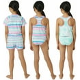 thumbnail image 3 of Eddie Bauer Girls 4 Piece Reversible Swimsuit Set (as1, Alpha, l, Regular, Begonia Pink), 3 of 3