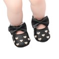 thumbnail image 3 of Baby Sweetie Baby Girls Mary Jane Flats Heart Bow Soft Sole PU Leather Flats Shoes First Walkers Non-Slip Princess Shoes, 3 of 9