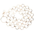 thumbnail image 1 of Golden Alloy Body Chain for Decor Lightweight Comfortable Stretchy Design Fits Perfectly 7 Inches, 1 of 8
