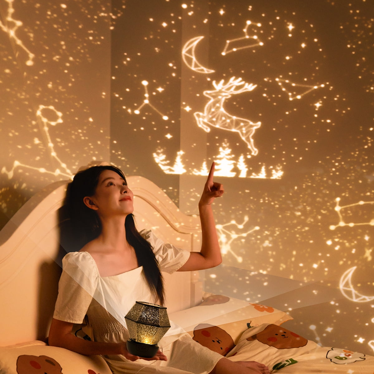 Night Lights Star Galaxy Projector Bedroom Ceiling Star Projector With 360 Rotating For Boys And Girls Birthday Christmas Gifts - 39 - View #5