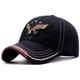 thumbnail image 1 of Moda 3D Águila Bordado Gorras De Béisbol Hombres Mujeres Lavado Denim Deportes Activo Casual Sombrero Methold AP007874-02, 1 of 6