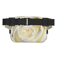 thumbnail image 3 of Kdxio White Rose Crossbody Double Layer Waist Bag Belt Bag for Unisex Fanny Pack Fashion Waist Packs for Hiking Running Shopping Traveling, 3 of 9