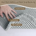 thumbnail image 3 of Upgraded Waffle Bath Mat, Super Absorbent Non Slip Bath Mats for Bathroom Floor, Machine Washable Bathroom Rugs with Tassels, Rubber Backed Bathroom Mats, Ultra Soft, 18" x 30", Grey, 3 of 9