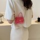 thumbnail image 2 of Bolso de mujer Bolso de hombro transparente Bolso de mensajero cuadrado sólido (Rosa roja) Sywqhk Para Estrenar, 2 of 5